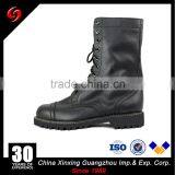 Full Grain Leather Military Boots With Zippers and One Bukle thumbnail-2