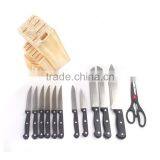 13pcs Stainless Steel Kitchen Knife Kit for Kitchenware pp Full Tang Handle thumbnail-2