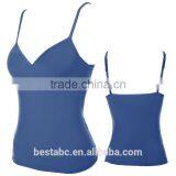 Women Polyester Spandex Fitness Sports Yoga Vest thumbnail-3