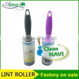 large area carpet cleaning tool sticky lint roller/ remover with a plastic cover