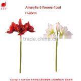 High Quality Artificial Flowers Amaryllis 3 Flowers--1bud for Party thumbnail-1