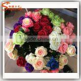 Factory Price Wholsale China Artificial Flower Decor Wedding Artificial Chinese Rose Flower Fake Decoration Flower thumbnail-3