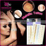 Fashion Temporary Metal Gold and Silver Tattoo Sticker Good Quality and Price thumbnail-1