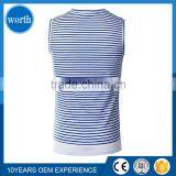 Fashion Summer Striped Tank Tops Mens Fitness Shirt thumbnail-2