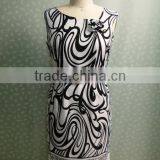 2015 Women Casual Dresses With Flower thumbnail-1