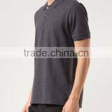 Plain Grey Cotton Pique Polo Shirt for Worker on Sale thumbnail-2