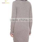 New Fashion Women Winter Knitted Coat With Fur Collar thumbnail-3