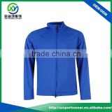 2017 New design water and windproof with 2 zip blue sport jacket