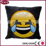 Emoticon Emoji Sequin Pillow Cover Case thumbnail-3