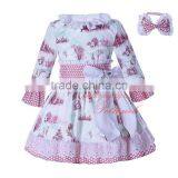 Pink Dresses for Girls Kids Frock thumbnail-1