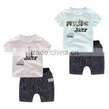 Wholesale 100% Cotton Summer Baby Boy Clothing Set Kids Clothes Set thumbnail-1