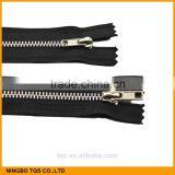 Factory Sale Aluminium Zipper Silver Gold No.3 Or No.4 C/E Metal Zippers or Zips thumbnail-4