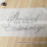 Bride Rhinestone Transfers Hot Fix Rhinestone Wedding Motifs Crystal Heat Transfers for Clothing thumbnail-4