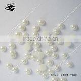 4MM White Glow in Dark Pearl Dome Beads for Clothing Nail Art thumbnail-1