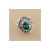 925 Sterling Silver Agate Mosaic Fashion Rings thumbnail-1