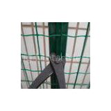 Galvanized Iron Green Garden Wire Fence , Low Carbon Steel Wire Mesh Roll