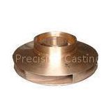 OEM resin sand casting vane wheel with stainless steel / solid work CAD copper alloy