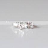 Plum Blossom Charm Open Delicate Ring Sterling Silver Ring Women Fashion Jewelry thumbnail-4