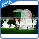 Outdoor Giant Inflatable Led Light Rabbit Animal for the Festival Show/ White Lighting Inflatable Rabbits for Event thumbnail-2