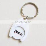 Plastic Trolley Token Keyring With Printed Logo thumbnail-2
