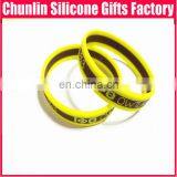 Beutiful 3 Layers Silk Printing Silicone Wristbands thumbnail-4