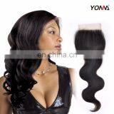 Wholesale Top grade Hot selling raw Cambodian hair Body wave smooth lace closure