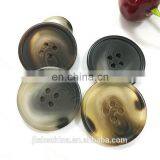 Popular 4-holes Flatback Imitated Horn Resin Men Suit Button thumbnail-1