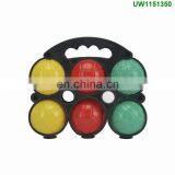 6 Plastic Kid Boule Ball Set Beach Bocce Ball Petanque Set Plastic Bocce Ball thumbnail-2