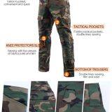 6-Colors Knitted Army Military Combat H Frog Sleeve Tactical Shirt Suit thumbnail-3