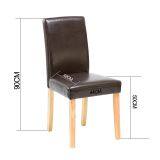 Leather Solid Wood Dining Chairs thumbnail-1