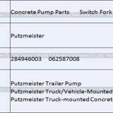 Putzmeister Concrete Pump PTO Switch Fork 284946003 G61 062587008 thumbnail-2