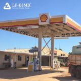 LF Hight Quality Service Prefab Light Steel Structure Petrol Gas Station Structure Canopy Roof