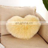 Custom Trendy Square Bolster With Fake Fur Sheepskin Pillow 11*22 in thumbnail-4