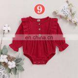 Infant Linen Cotton Newborn Baby Girl Romper Bodysuit Ruffle Bowknot One-Piece Jumpsuit Outfit Clothes Summer thumbnail-7