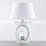 New Design Cheap Custom Logo White Ceramic Modern Table Lamp for Home Decor thumbnail-2