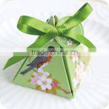 Chinese Style Creative Triangle Shape Full Color Wedding Gift Paper Candy Box thumbnail-4