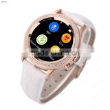 Waterproof Bluetooth Smart Watch D2 Women's Fashion For IOS Android(Crystal diamond edge, Raise the bright screen)