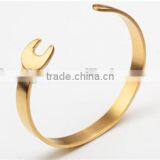 Men's Fashion Jewelry Stainless Steel Mechanic Spanner Wrench Bracelet Bangle for Couples thumbnail-3