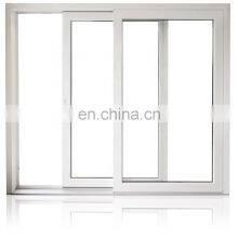 Powder Coating Aluminum Triple Track Inside Grill Glass Sliding Window With Mosquito Net thumbnail-1