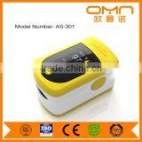 Two Way Display Finger Pulse Oximeter With Carry Case and Neck/Wrist Cord