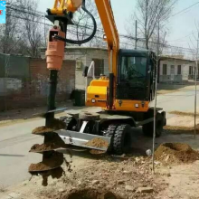 China Earth Drill Auger Attachment For Excavator