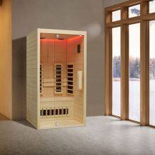 Luxury Multi-user Mixed Infrared Traditional Sauna Room With Modern Design Solid Wood Construction for External Use; thumbnail-2