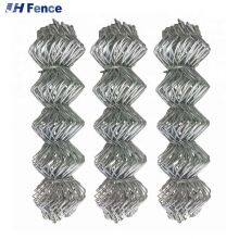 9 Gauge Galvanized Diamond Wire Mesh Fence for Highway and Railway Temporary Use thumbnail-5