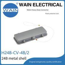 Weien (wain) Heavy-duty Connector H24b-cv-4b/2, Metal 24b Shell Rectangular Connector, Aviation Plug thumbnail-1