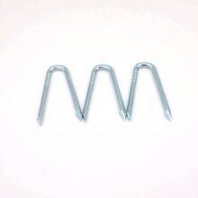 China-Made U Fence Staples - 12 Gauge, Electro-Galvanized, Bulk Packaging for Retail thumbnail-1