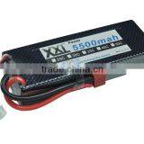 High Powe Hard Case Lipo Battery 5500mah 7.4v With Universal Plug System thumbnail-3