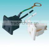 Quick Disconnect Electrical Quick Connect Wiring 5-15R Receptacle US 3 Pin Socket Welding Solder Connection