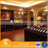 Modern Cherry Wooded Red Wine Shop Furniture Display Showcase/wine Rack/wine Stand thumbnail-4