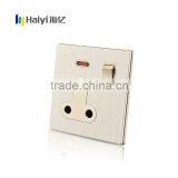 Gold Color 1 Gang 15A Electrical Socket for Home Indoor Use thumbnail-2