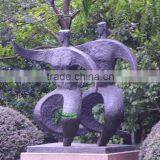 Bronze Abstract Couple Dancing Statue